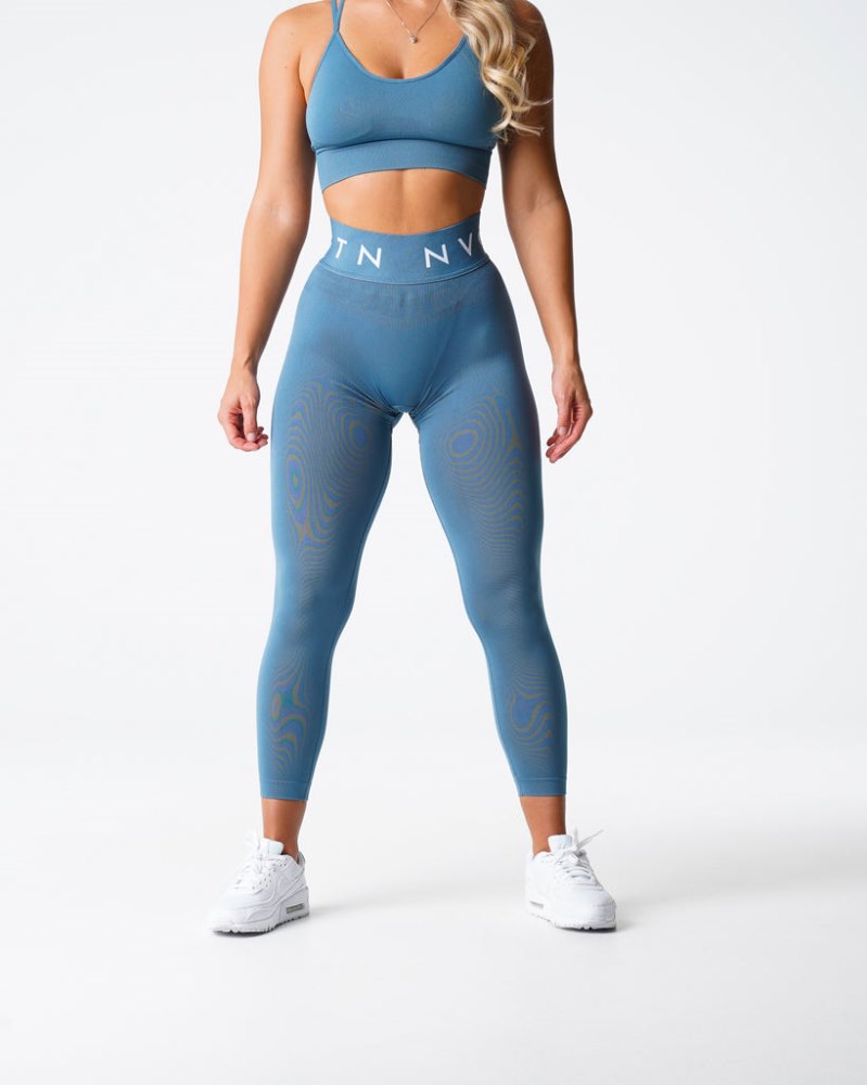 Leggins Nvgtn Deporte Seamless Leggings Mujer Azules Argentina | 1793-AS1