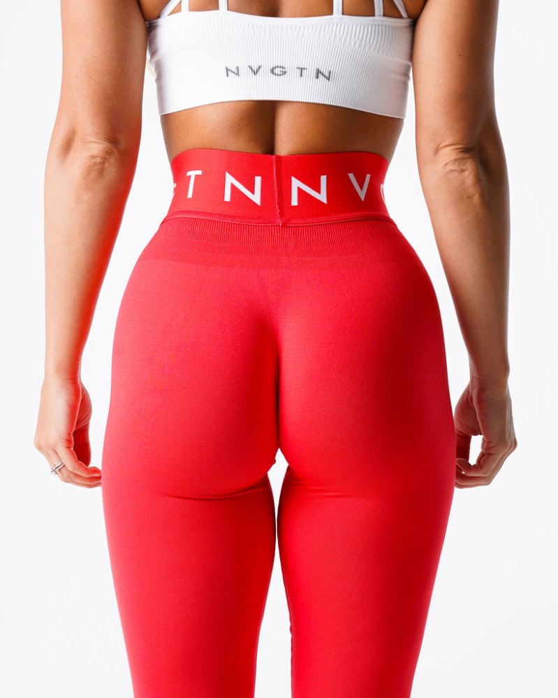 Leggins Nvgtn Deporte Seamless Leggings Mujer Rojas Argentina | 1878-5XE