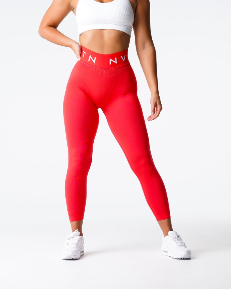 Leggins Nvgtn Deporte Seamless Leggings Mujer Rojas Argentina | 1878-5XE