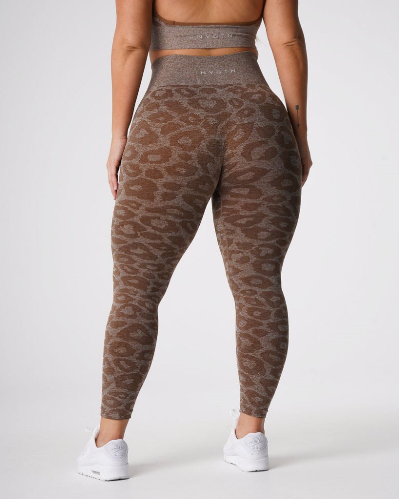 Leggins Nvgtn Leopard Seamless Leggings Mujer Marrones Argentina | 1191-FGW