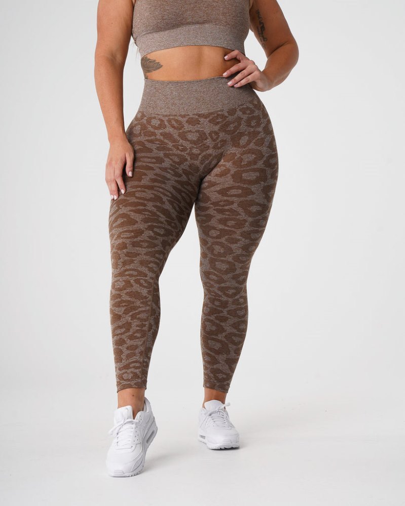 Leggins Nvgtn Leopard Seamless Leggings Mujer Marrones Argentina | 1191-FGW