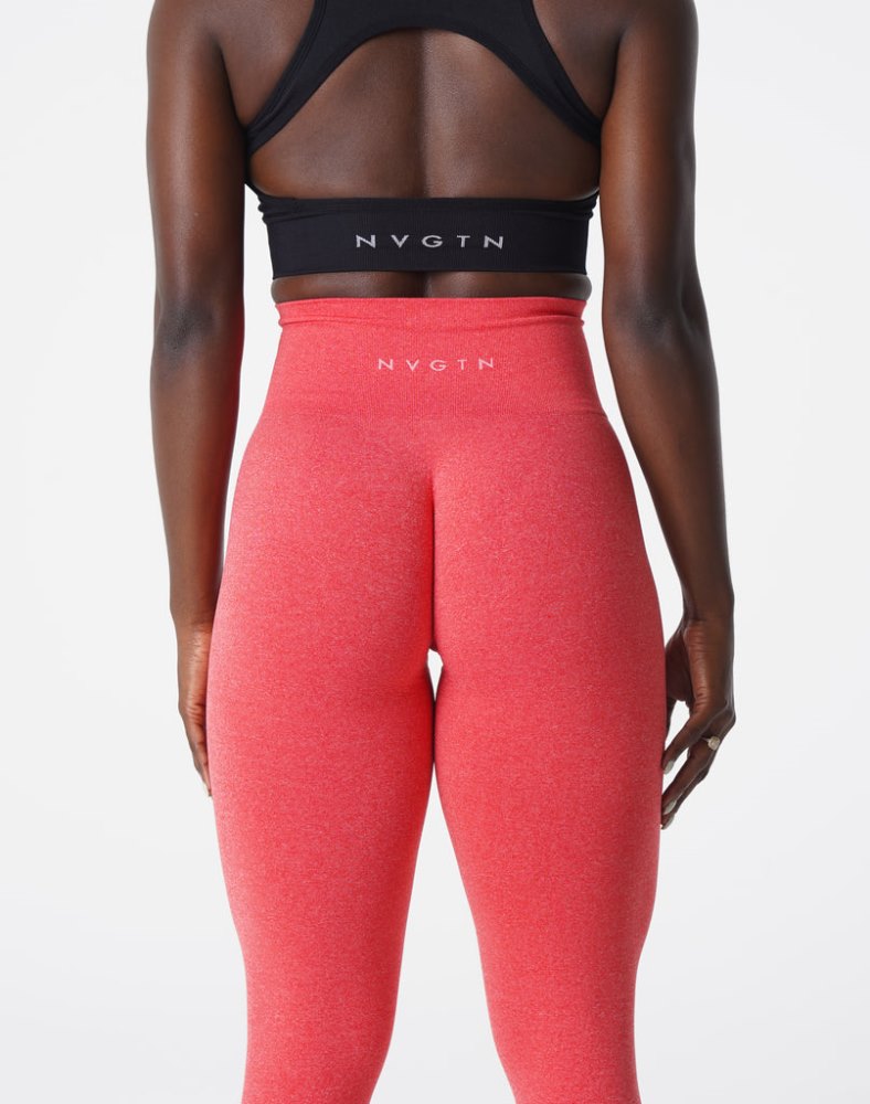 Leggins Nvgtn NV Seamless Leggings Mujer Rojas Argentina | 1370-GW4