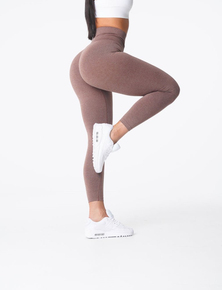 Leggins Nvgtn NV Seamless Leggings Mujer Gris Marrones Argentina | 1490-Z9M