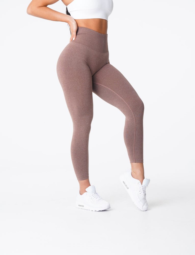 Leggins Nvgtn NV Seamless Leggings Mujer Gris Marrones Argentina | 1490-Z9M