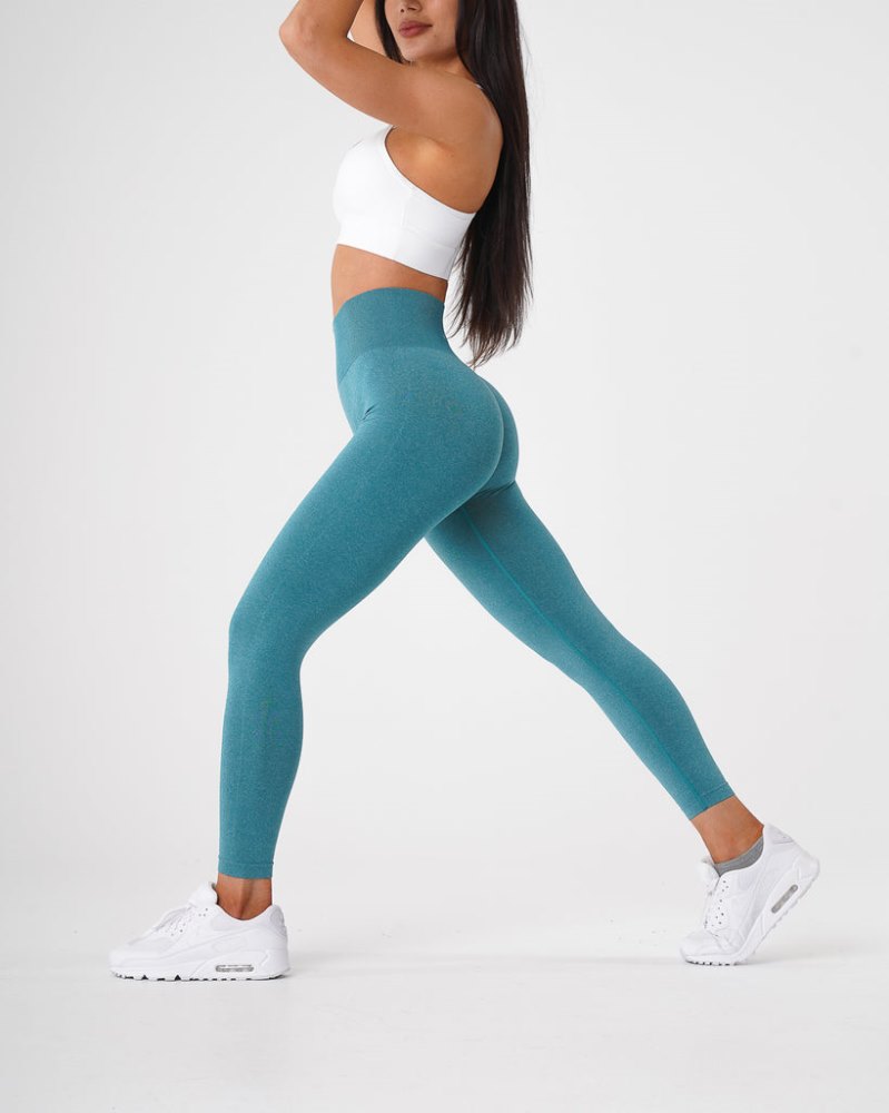 Leggins Nvgtn NV Seamless Leggings Mujer Turquesa Argentina | 1551-JGC