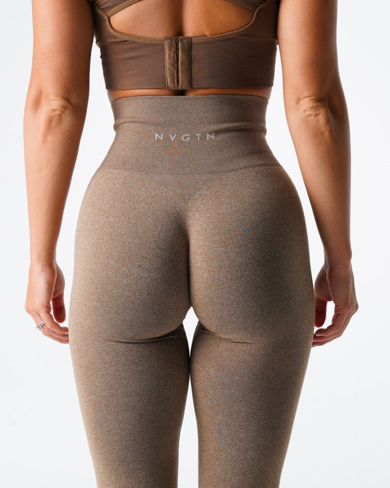 Leggins Nvgtn NV Seamless Leggings Mujer Marrones Argentina | 1637-5US