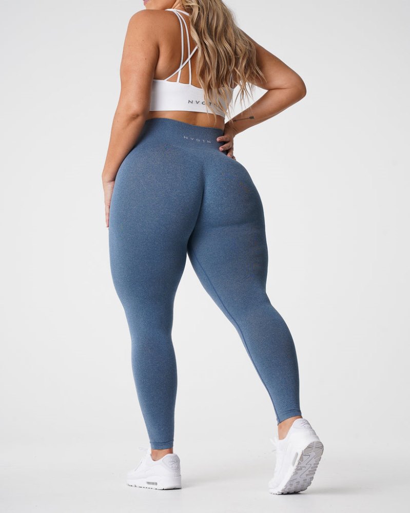 Leggins Nvgtn NV Seamless Leggings Mujer Azules Argentina | 1782-88J