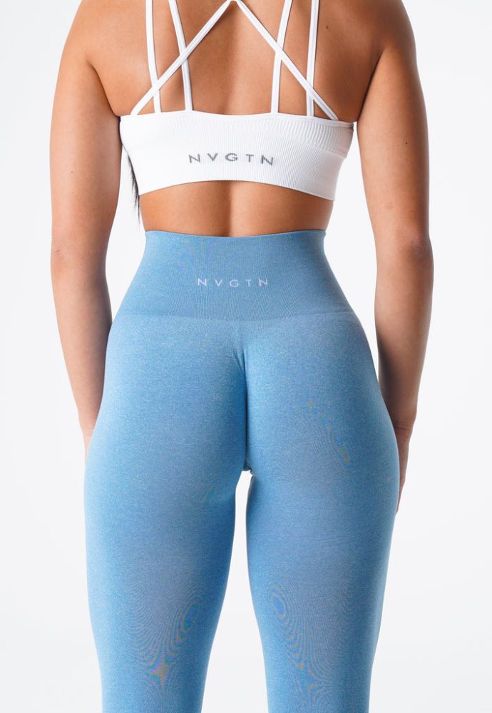 Leggins Nvgtn NV Seamless Leggings Mujer Azules Argentina | 1981-Q8B