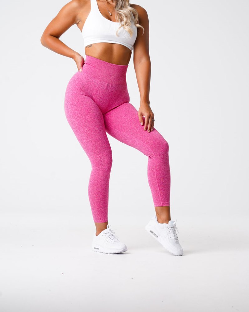 Leggins Nvgtn Scrunch Seamless Leggings Mujer Fucsia Argentina | 1072-M7I