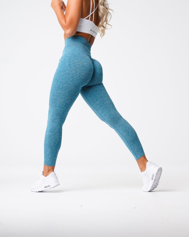 Leggins Nvgtn Scrunch Seamless Leggings Mujer Turquesa Argentina | 1156-9W6