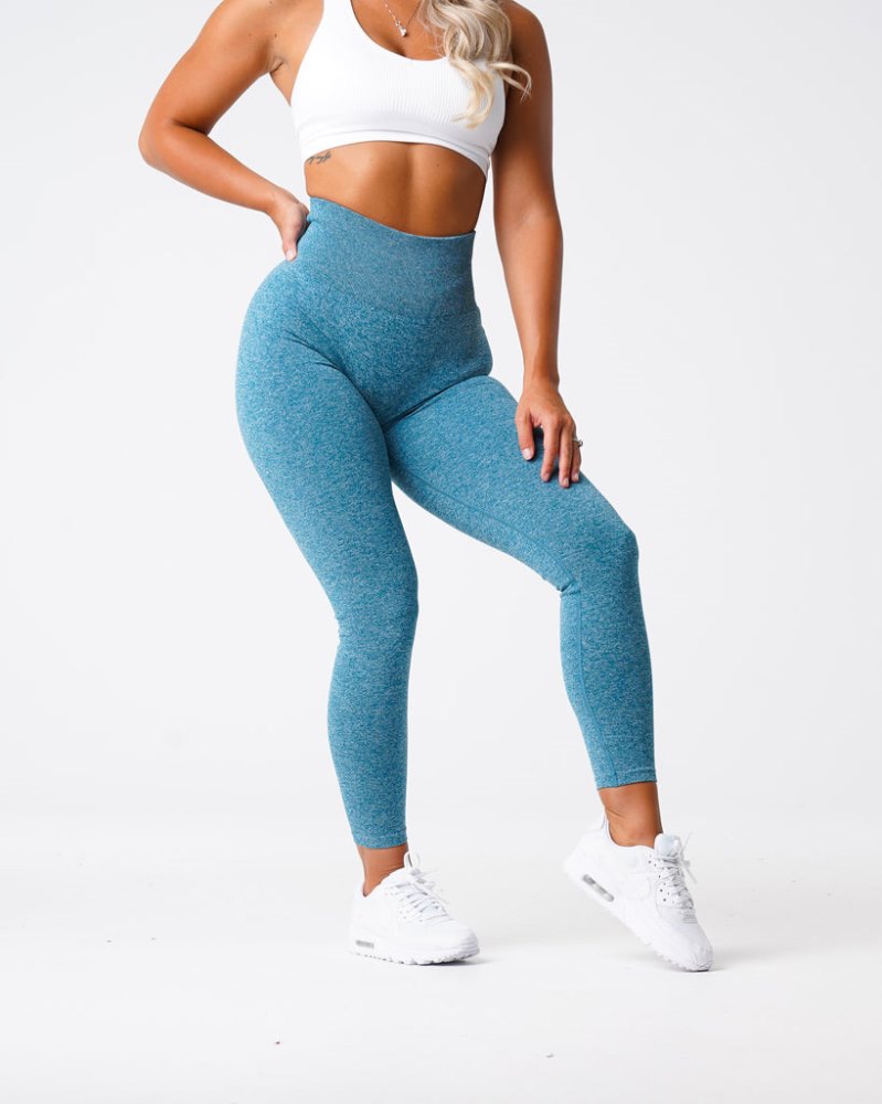 Leggins Nvgtn Scrunch Seamless Leggings Mujer Turquesa Argentina | 1156-9W6