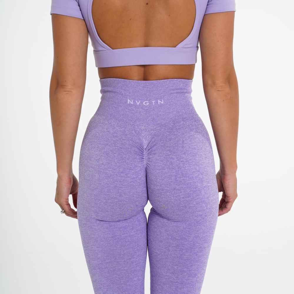 Leggins Nvgtn Scrunch Seamless Leggings Mujer Moradas Argentina | 1189-R5B