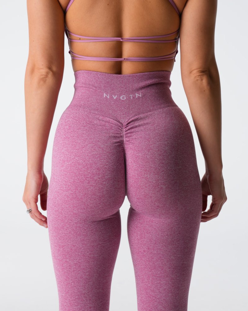 Leggins Nvgtn Scrunch Seamless Leggings Mujer Rosas Argentina | 1807-EKR