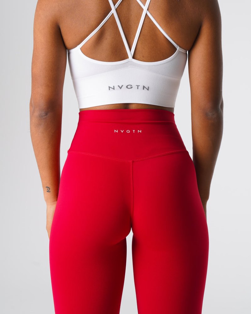 Leggins Nvgtn Signature 2.0 Leggings Mujer Rojas Argentina | 1853-IHA