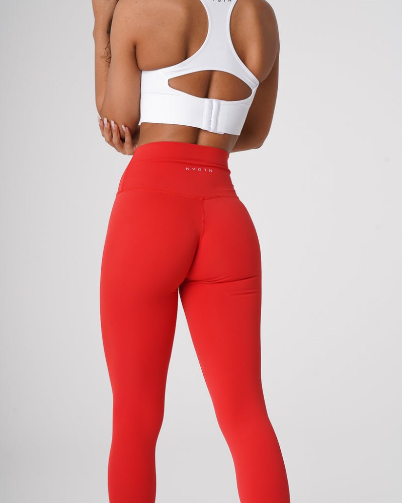 Leggins Nvgtn Signature 2.0 Leggings Mujer Rojas Argentina | 1968-FM7