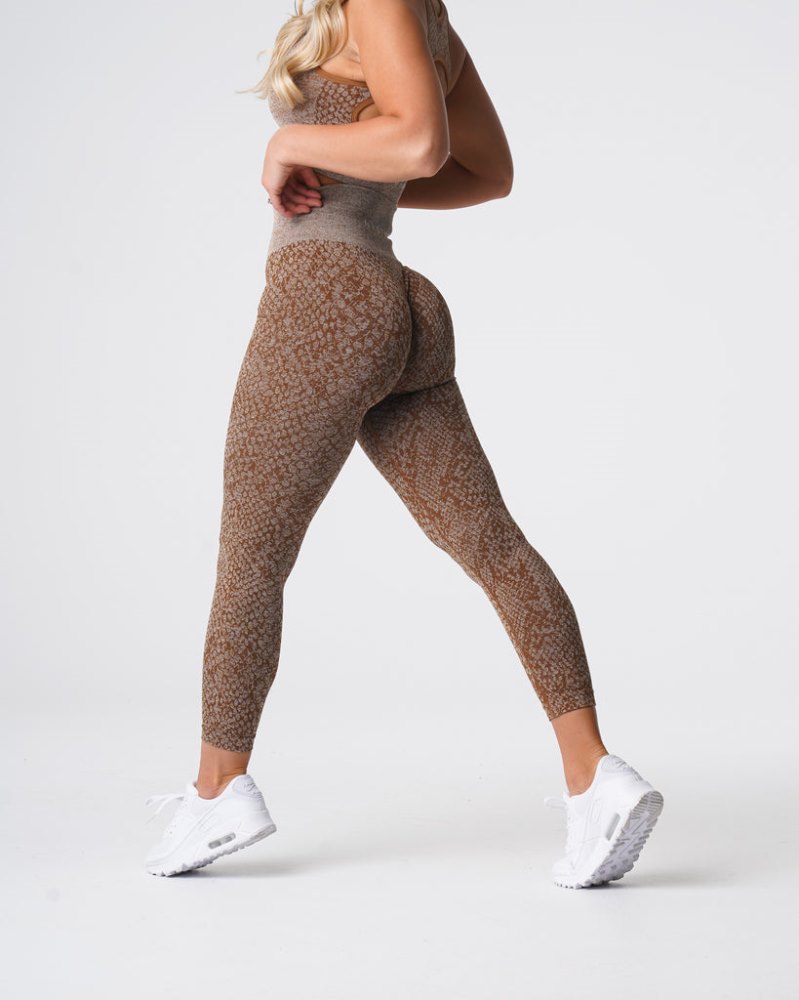 Leggins Nvgtn Snakeskin Seamless Leggings Mujer Marrones Argentina | 1429-V3W