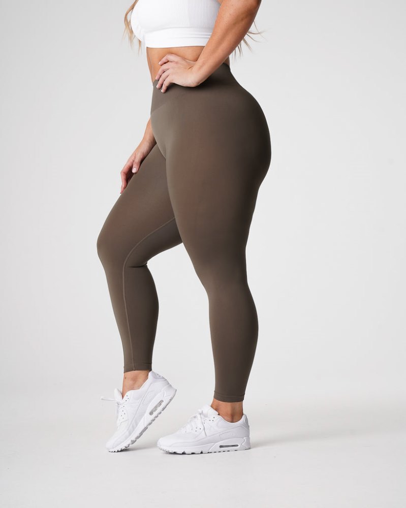 Leggins Nvgtn Solid Seamless Leggings Mujer Verde Oliva Argentina | 1267-VGW