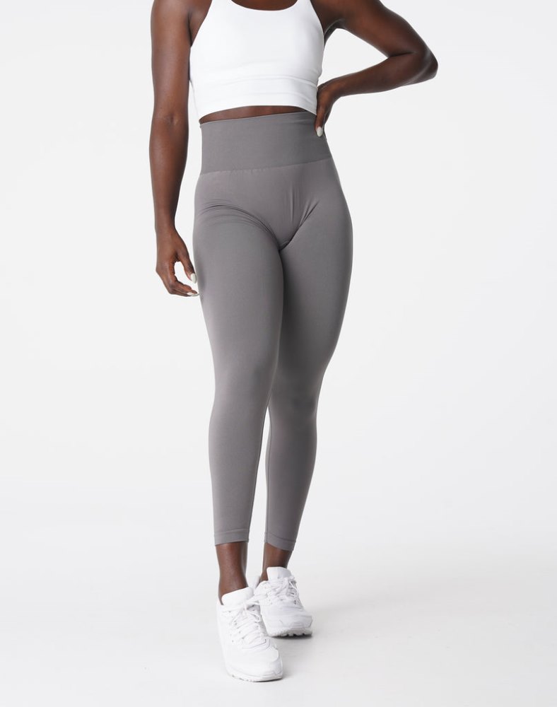 Leggins Nvgtn Solid Seamless Leggings Mujer Gris Oscuro Argentina | 1347-I90