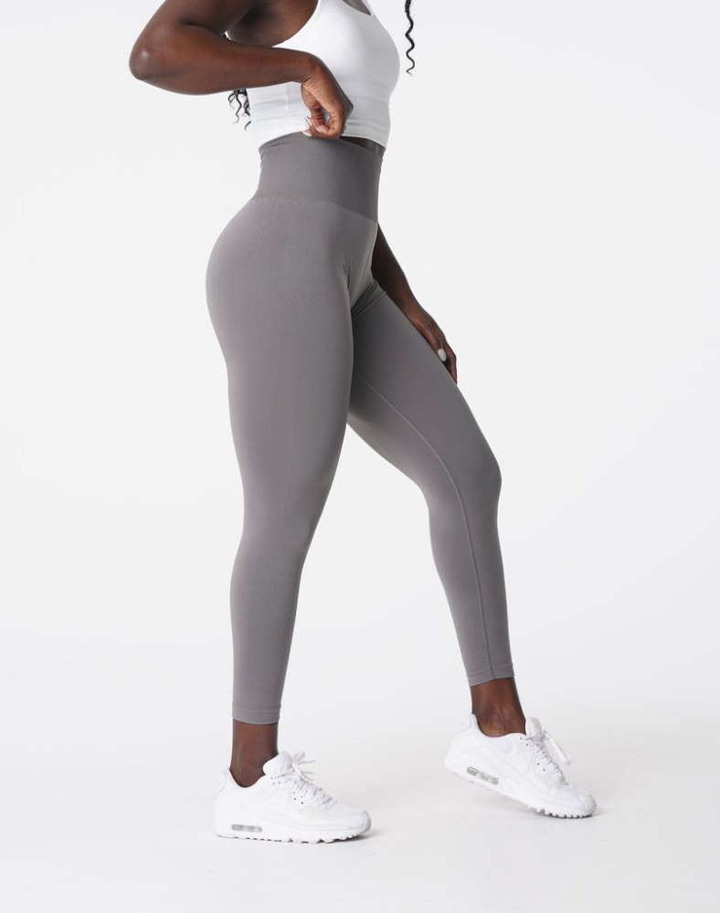 Leggins Nvgtn Solid Seamless Leggings Mujer Gris Oscuro Argentina | 1347-I90