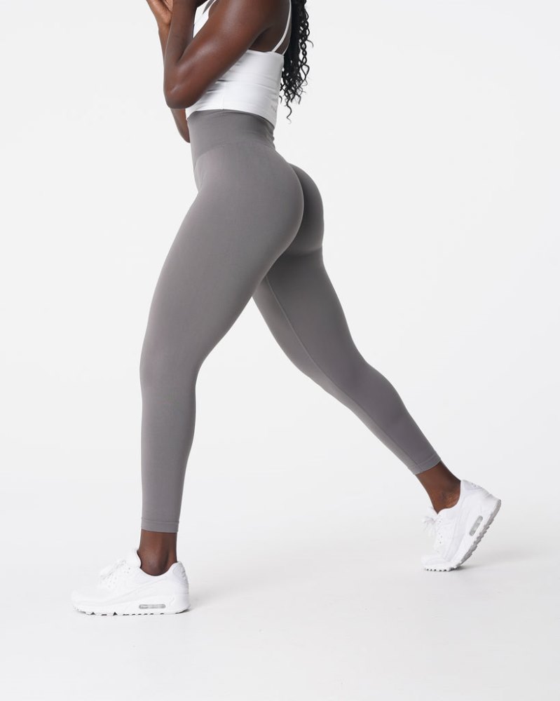 Leggins Nvgtn Solid Seamless Leggings Mujer Gris Oscuro Argentina | 1347-I90