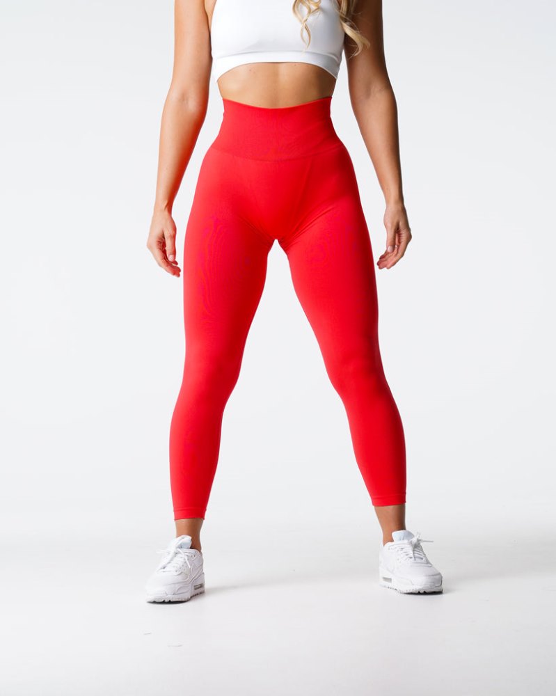 Leggins Nvgtn Solid Seamless Leggings Mujer Rojas Argentina | 1708-I9Y