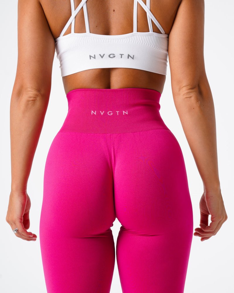 Leggins Nvgtn Solid Seamless Leggings Mujer Rosas Oscuro Argentina | 1733-HII