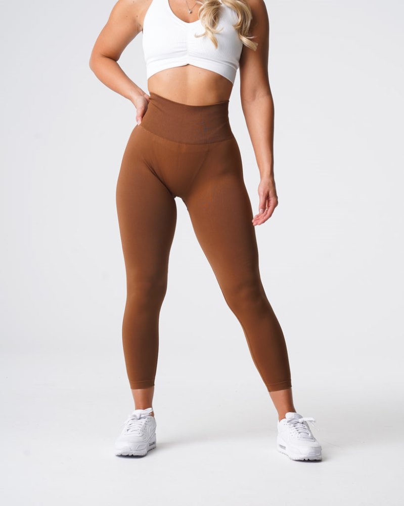 Leggins Nvgtn Solid Seamless Leggings Mujer Chocolate Argentina | 1870-I0Y