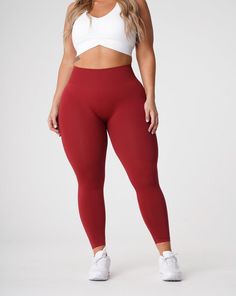 Leggins Nvgtn Solid Seamless Leggings Mujer Rojas Argentina | 1911-JY2