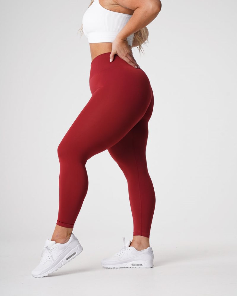 Leggins Nvgtn Solid Seamless Leggings Mujer Rojas Argentina | 1911-JY2