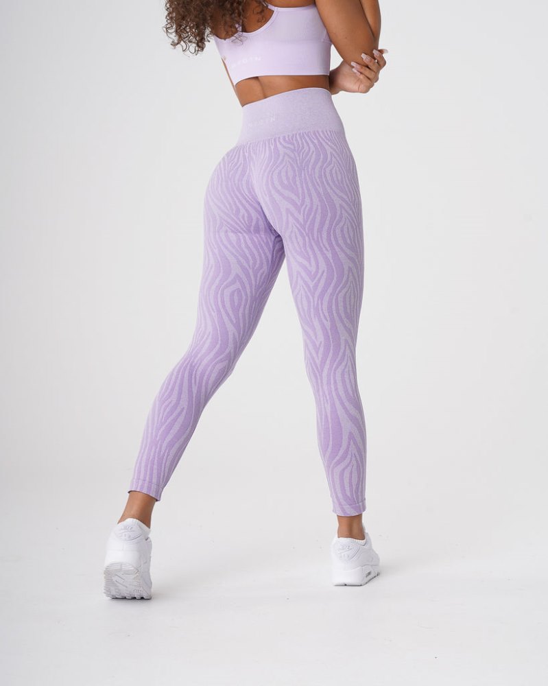 Leggins Nvgtn Zebra Seamless Leggings Mujer Moradas Argentina | 1075-1YX