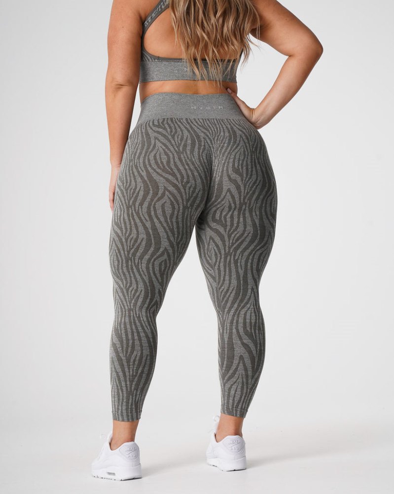 Leggins Nvgtn Zebra Seamless Leggings Mujer Kaki Verde Argentina | 1565-8AV