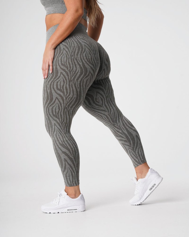 Leggins Nvgtn Zebra Seamless Leggings Mujer Kaki Verde Argentina | 1565-8AV