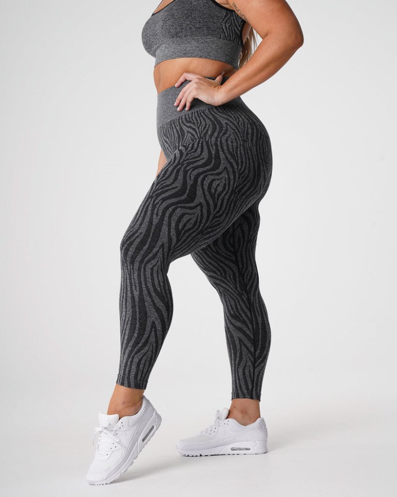 Leggins Nvgtn Zebra Seamless Leggings Mujer Negras Argentina | 1736-31G