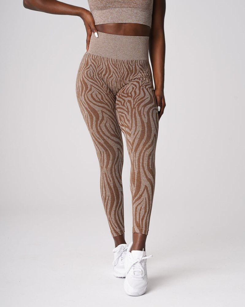 Leggins Nvgtn Zebra Seamless Leggings Mujer Marrones Argentina | 1868-V9I