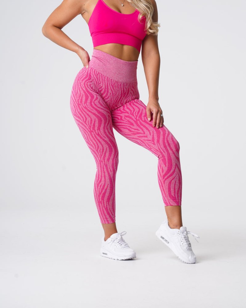 Leggins Nvgtn Zebra Seamless Leggings Mujer Fucsia Argentina | 1929-1E5