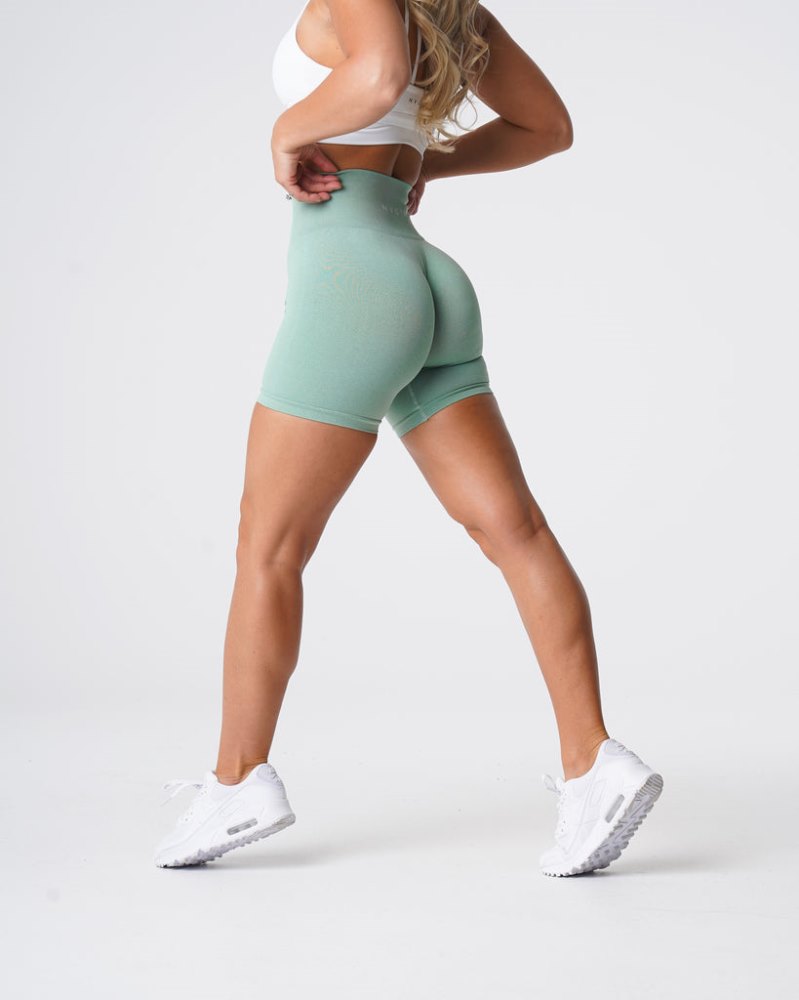 Pantalones Cortos Nvgtn Pro Seamless Shorts Mujer Verde Argentina | 1003-R6W