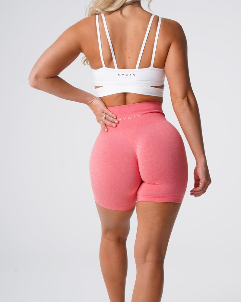 Pantalones Cortos Nvgtn Pro Seamless Shorts Mujer Coral Argentina | 1044-FJP