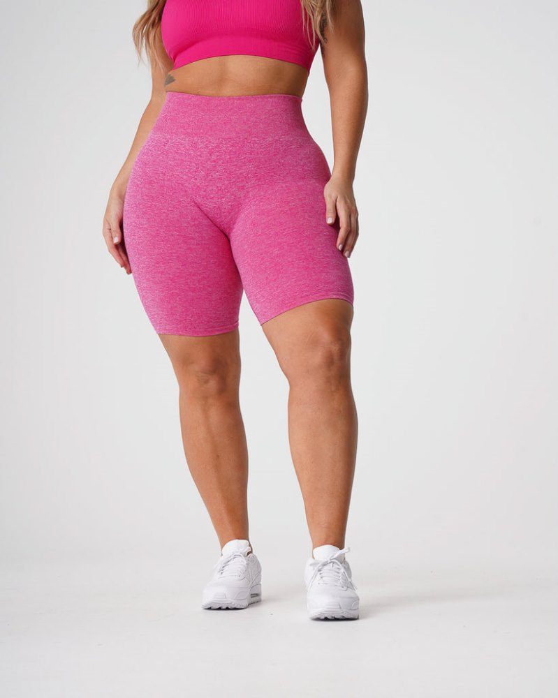 Pantalones Cortos Nvgtn Scrunch Seamless Shorts Mujer Fucsia Argentina | 1100-9UY