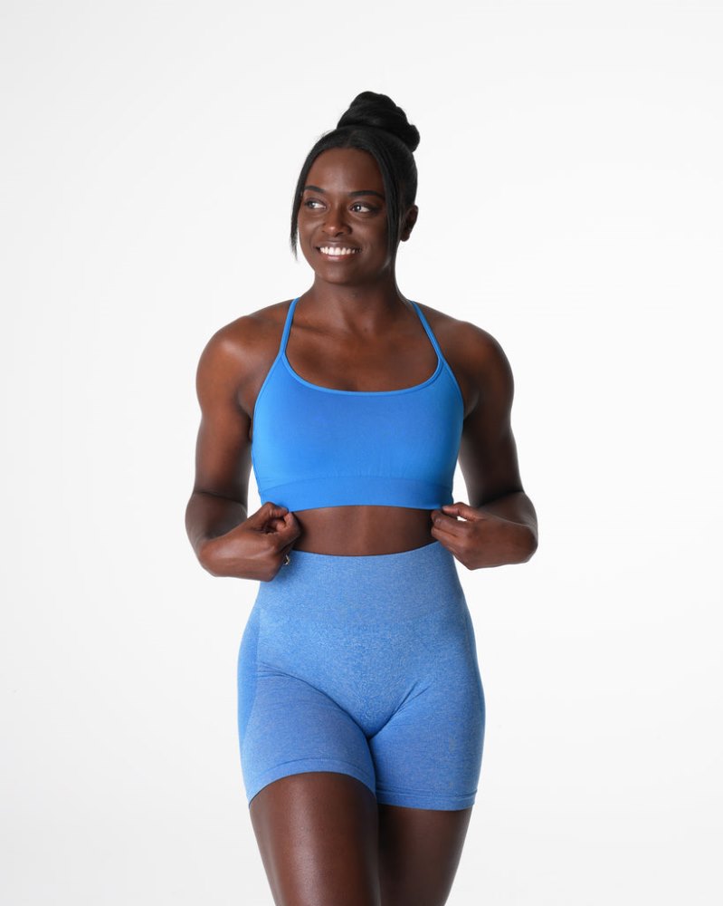 Sujetador Deportivo Nvgtn Invincible Seamless Bra Mujer Azules Argentina | 1924-ZSJ