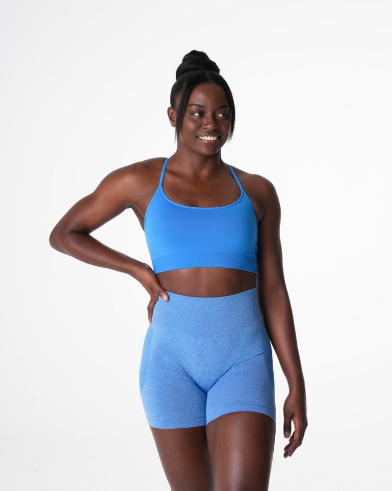 Sujetador Deportivo Nvgtn Invincible Seamless Bra Mujer Azules Argentina | 1924-ZSJ