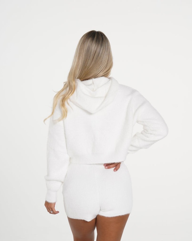 Sudadera Con Capucha Nvgtn Casuales Cutie Lounge Cropped Hoodie Mujer Blancas Argentina | 1170-XAU