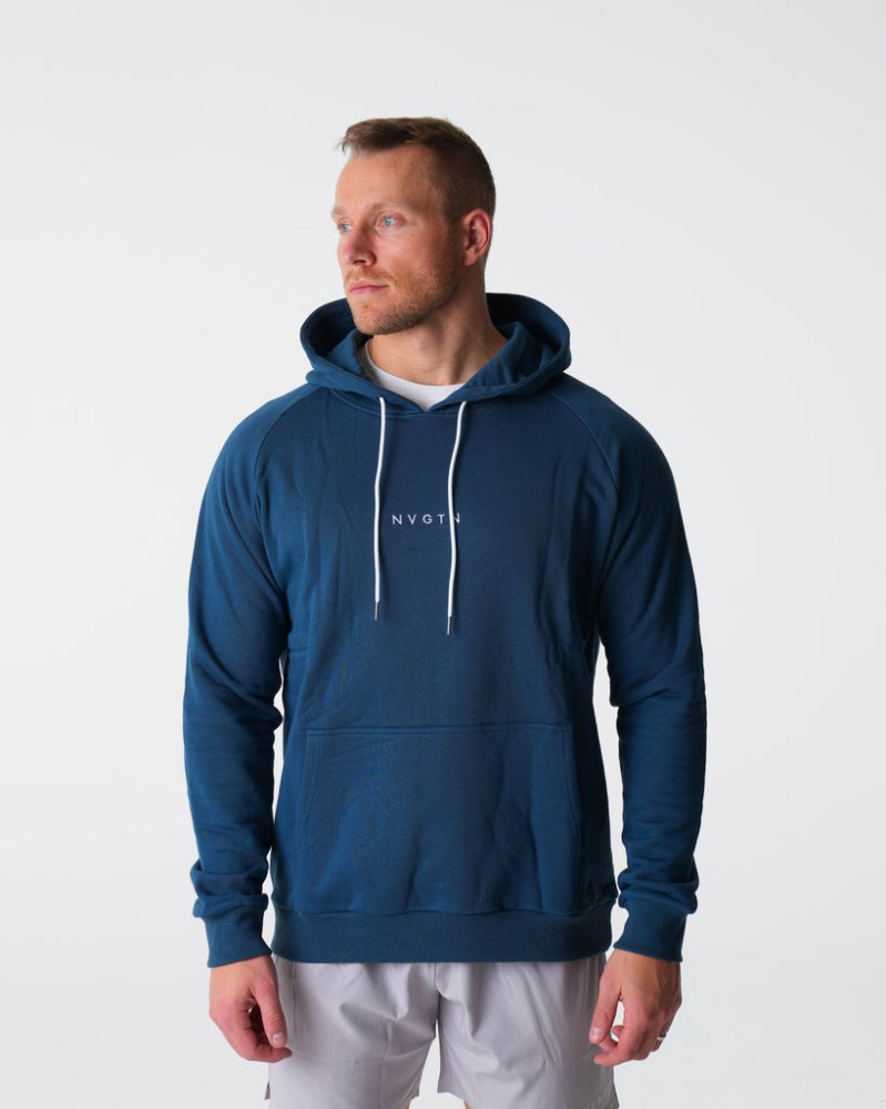 Sudadera Con Capucha Nvgtn Lounge Hoodie Hombre Azul Marino Argentina | 1455-1LU