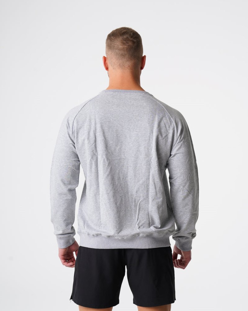 Tops Nvgtn Crew Neck Sweatshirt Hombre Gris Argentina | 1301-5G9