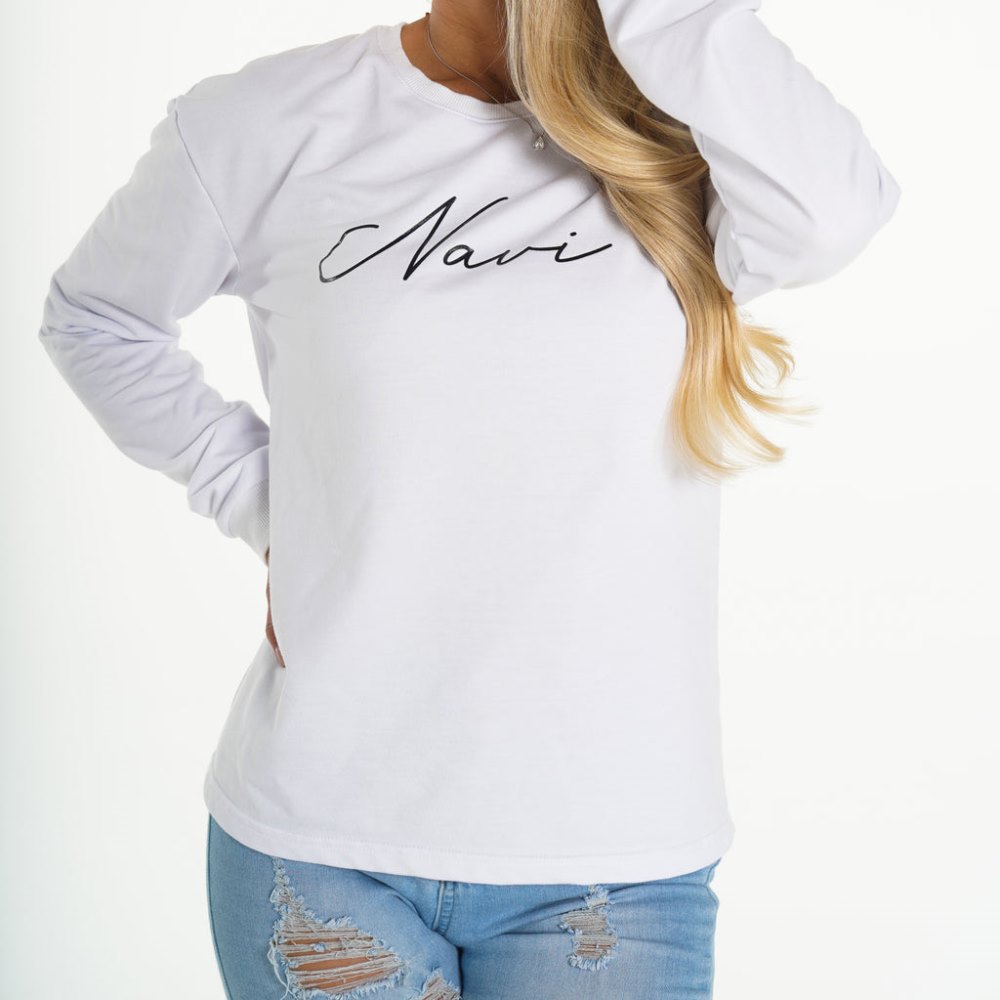 Tops Nvgtn Navi Crew Neck Mujer Blancas Argentina | 1515-85I