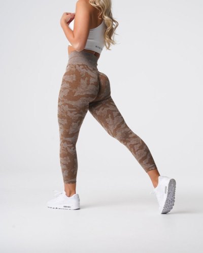 Leggins Nvgtn Camo Seamless Leggings Mujer Marrones Argentina | 1459-5LA