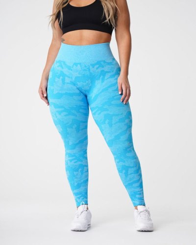 Leggins Nvgtn Camo Seamless Leggings Mujer Azules Argentina | 1516-HDV