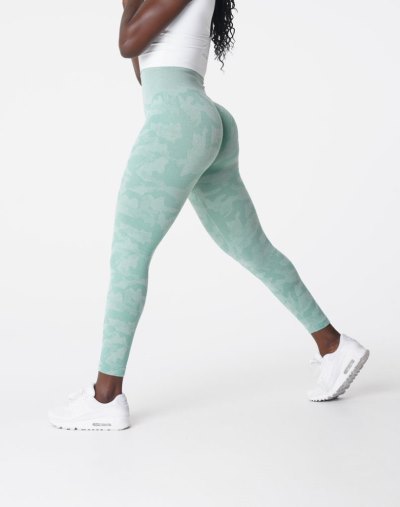 Leggins Nvgtn Camo Seamless Leggings Mujer Verde Argentina | 1722-XCT