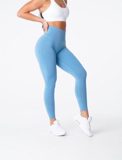 Leggins Nvgtn NV Seamless Leggings Mujer Azules Argentina | 1981-Q8B