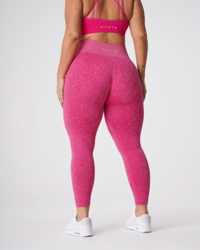 Leggins Nvgtn Snakeskin Seamless Leggings Mujer Fucsia Argentina | 1014-GQH