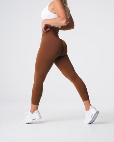 Leggins Nvgtn Solid Seamless Leggings Mujer Chocolate Argentina | 1870-I0Y